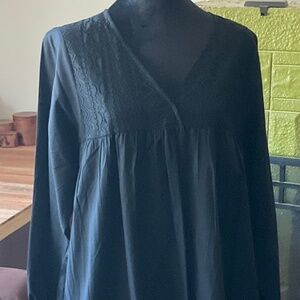 NWT Celmia Black Cotton and Lace Maxi - size M